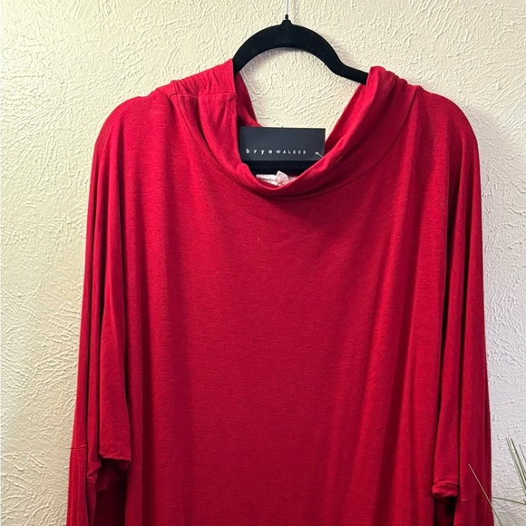 NWT $200 Bryn Walker Ilse Ponti Soft Knit Drape Cowl Neck Long Dolman Sleeve 3X - Picture 2 of 3